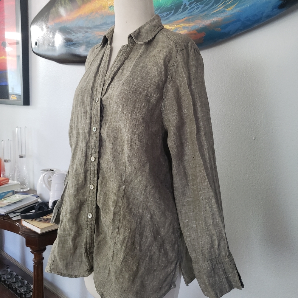 Linen Foxcroft nyc Button Down Shirt - Picture 3 of 15